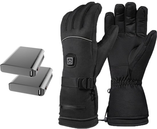 Verwarmde wanten Handschoenen voor Vrouwen Mannen 7,4 V Batterij 22,2 Wh Elektrische Oplaadbare Waterdichte Ski Handschoenen voor Winter Outdoor Werk Skiën Snowboarden Wandelen Vissen Camping Raynaud