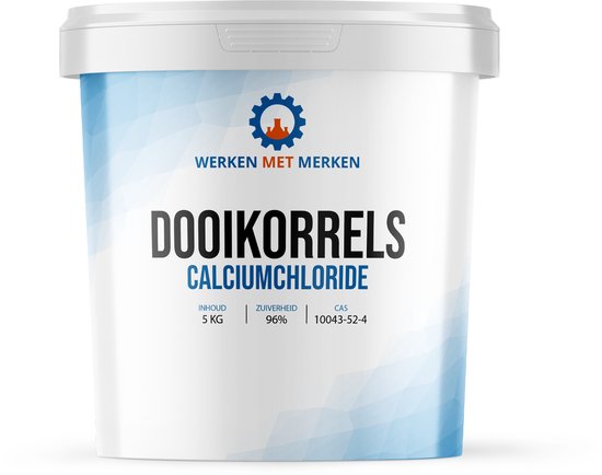 Dooikorrels - Emmer, 5KG - Sneldooier - Strooizout - Calciumchloride