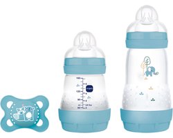 MAM - Easy Start Babyfles Starterset S - Anti-Koliek - BPA-Vrij - 0+ Maanden - Blauw