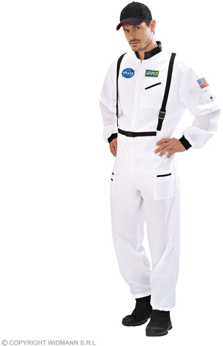 Astronaut Jumpsuit Heer Wit - Maat XXL