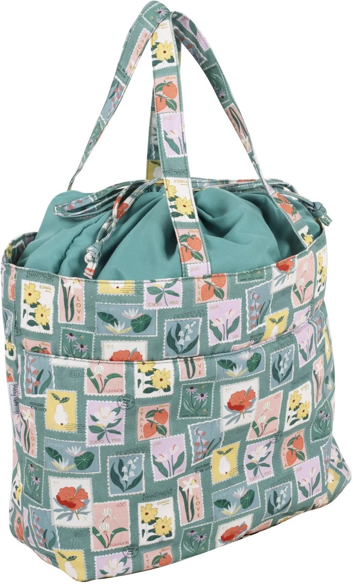 Hobby Gift Craft Bag (L): Trekkoord: Geborduurde stempels