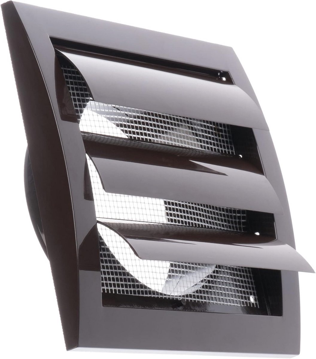Ventilatierooster Ø 100 mm met Beweegbare Lamellen en Insectenbescherming