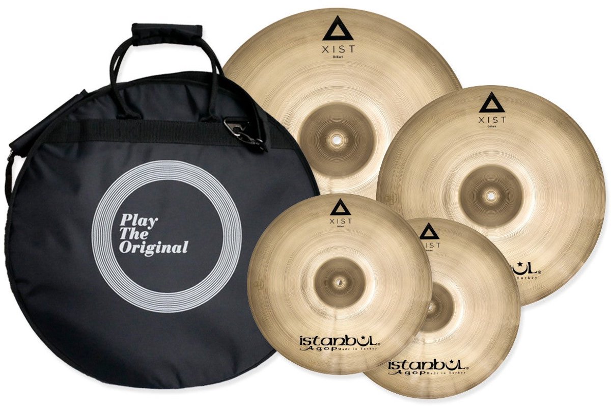 Istanbul Agop XIST Brilliant bekkenset 14, 16, 20 incl. bekkentas