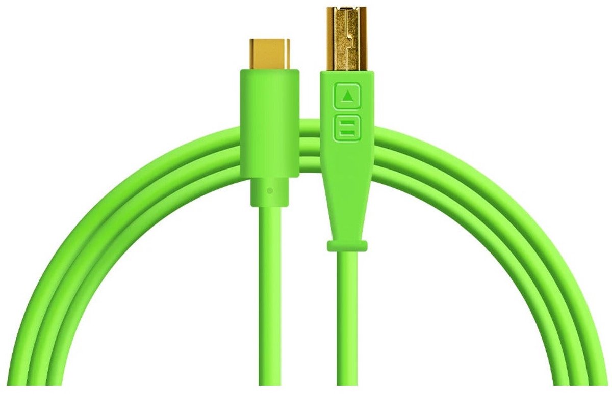 Dj TechTools Chroma Cable straight USB-C 1.5 m groen