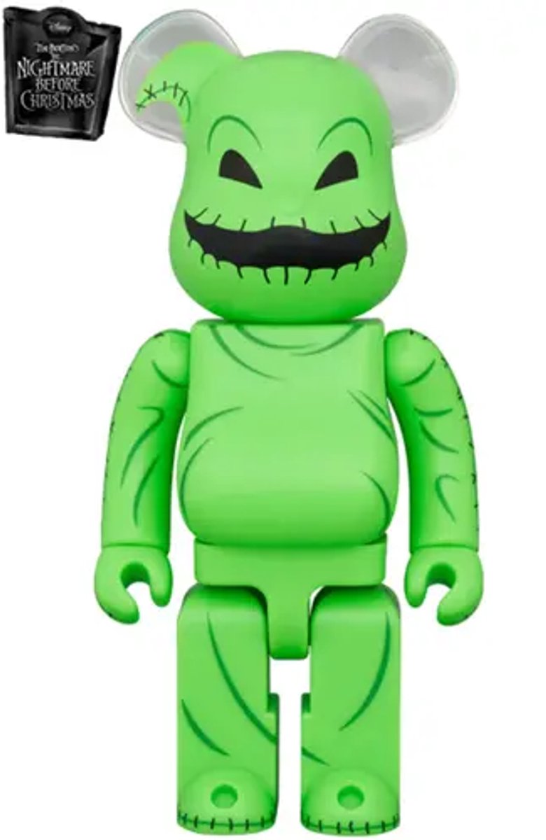 400% Bearbrick - Oogie Boogie (Nightmare Before Christmas)