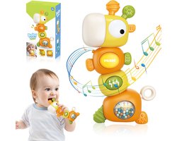 Kraftverdia Montessori giraffe muzikaal bijtspeeltje