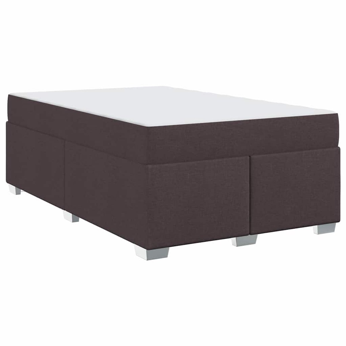 Tweepersoonsbed | Dubbelbed | Volwassenenbed | Bedframe Donkerbruin 120 x 200 cm Stof