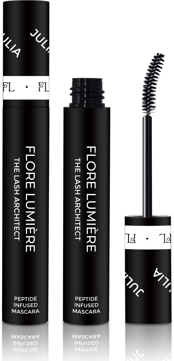 Mascara met Wimperserum (Kies je borstel) – Variant: Julia (Volume) – Flore Lumière