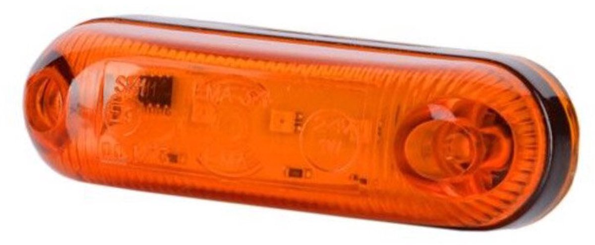 led zijmarkeringslamp universeel oranje 3x led - contourlamp - zij lamp - led breedtelamp