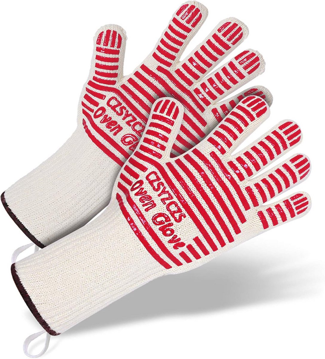 Hittebestendige lange handschoenen voor koken en grillen - 2 stuks, flexibel en lichtgewicht, perfect voor BBQ en ovengebruik