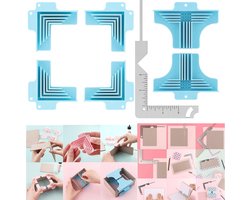 Hoekgidsen voor Chipboard Dozen - 5-in-1 Boekcover Gids en Hoekhouder voor Kartonnage