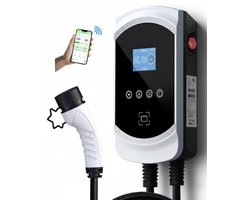 Laadpaal 11 kW | 3-fase | 5 m kabel | 16A | Type 2 | Loadbalancing | App-functie | Uitgesteld laden