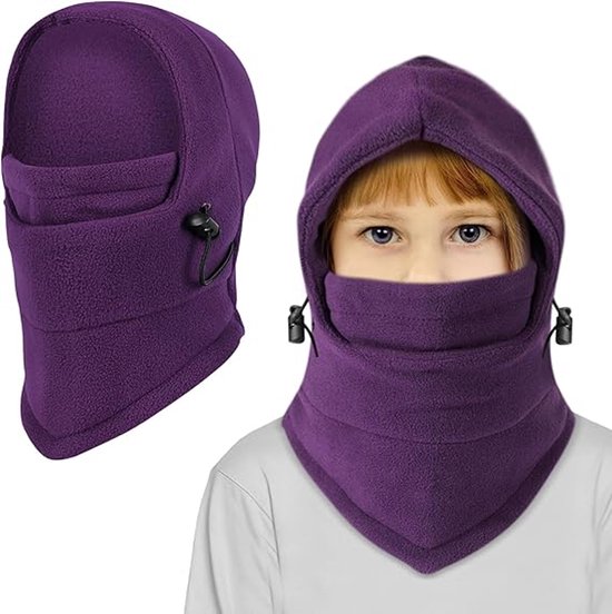 DRESHOW Thermische bivakmuts voor kinderen, fleece, winddicht, voor jongens en meisjes, fietsen, schaatsen, wandelen, outdoor-activiteiten, voor kinderen van 3 tot 10 jaar, 1 x hoed: koffie, Eén maat DRESHOW Thermische bivakmuts voor kinderen, fleece, winddicht, voor jongens en meisjes, fietsen, schaatsen, wandelen, outdoor-activiteiten, voor kinderen van 3 tot 10 jaar, 1 x hoed: koffie, Eén maat