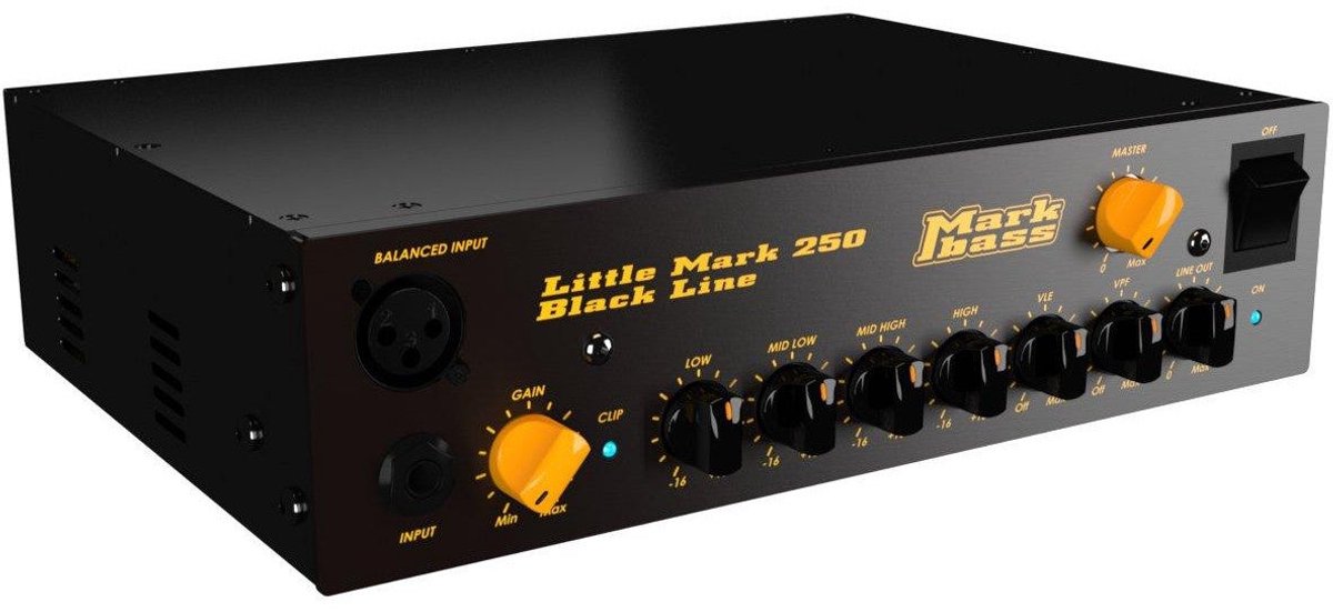 Markbass LittleMark 250 zwart Line Head - Bass top