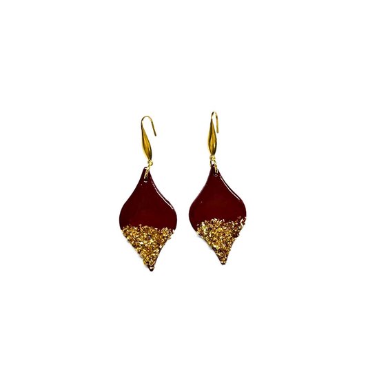 Boucles d'oreilles 2 Love It Ruby Shimmer - femme - bordeaux