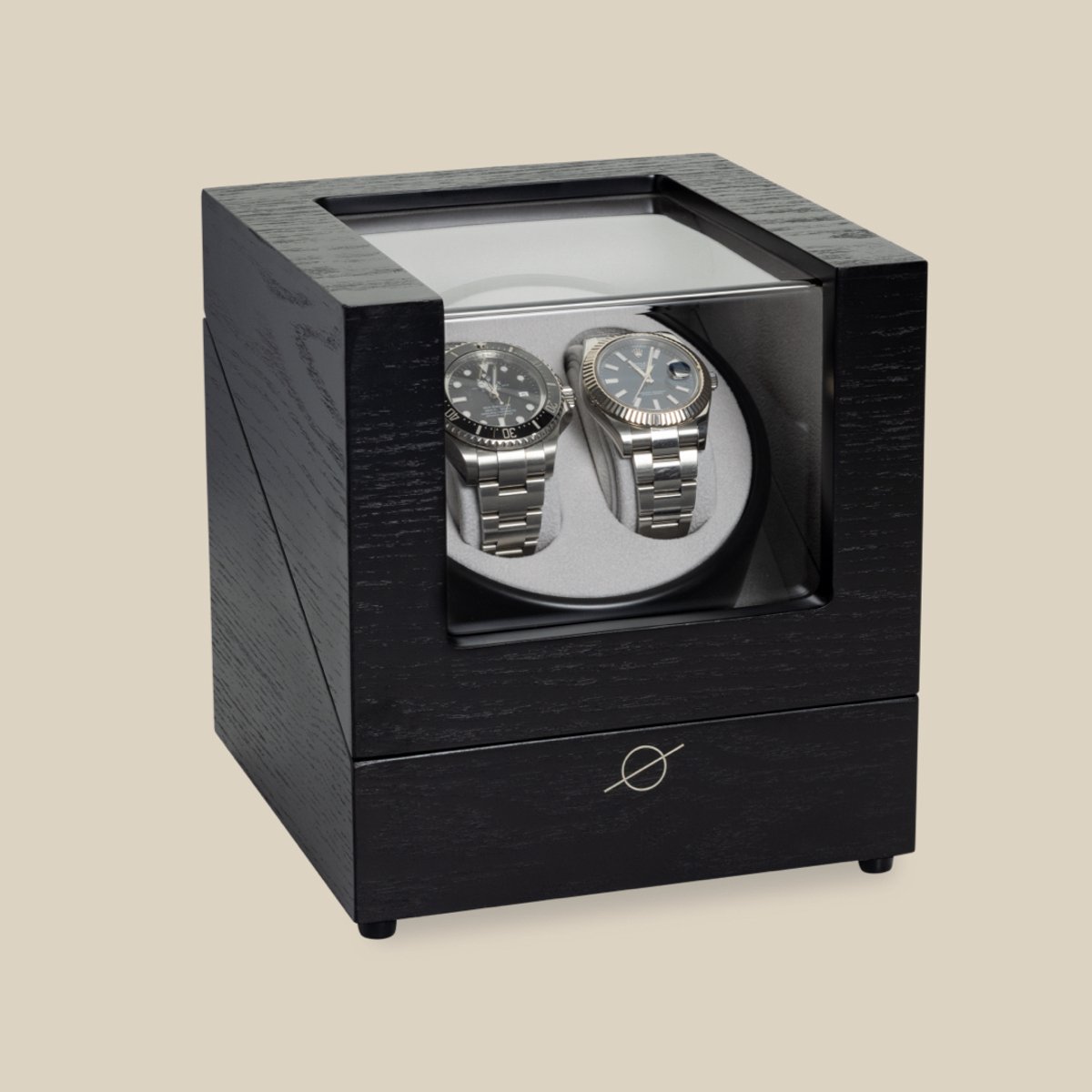 Roogs watchwinder voor 2 horloges - Zwart