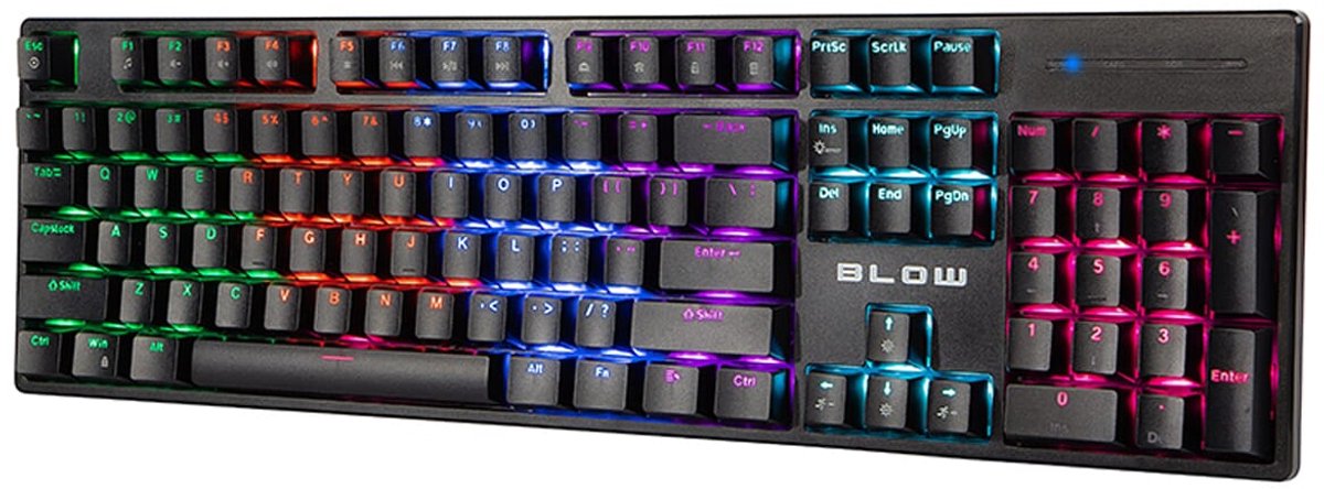 BLOW PERFECTUS Mechanisch Gaming Toetsenbord - Brown Switch - RGB Verlichting - Full-Size - USB - Mechanical Keyboard