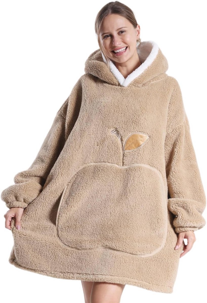 Zachte Draagbare Deken voor Volwassenen - Cozy Hoodie Deken