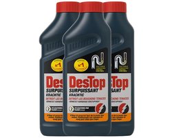 Destop Ontstopper Surpuissant – 3x500 ml – Extra krachtige ontstopper – Voor alle leidingen