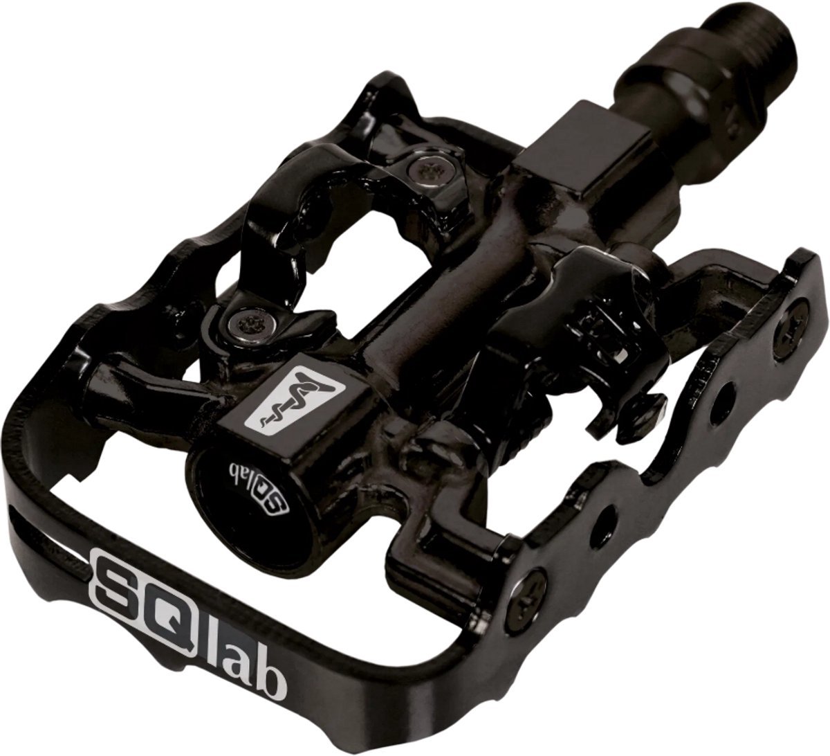 SQlab Pedalen 510 - M - Fietspedalen met Klikfunctie - ±0 mm - SPD-schoenplaatjes - Reflecterend - Standaard - Zwart