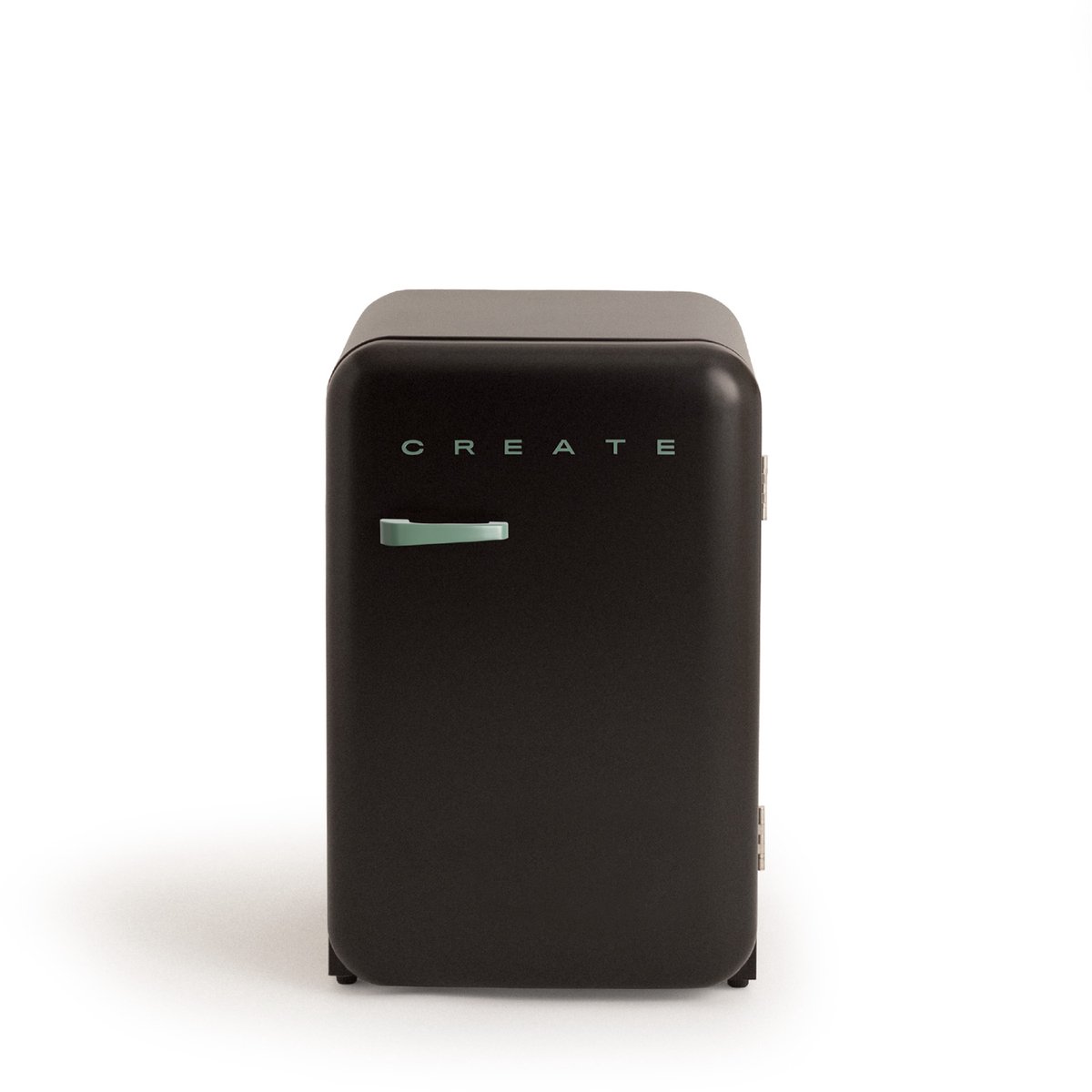 CREATE - Koelkast in retrostijl - Zwart - Handvat Sage - FRIDGE RETRO 107L
