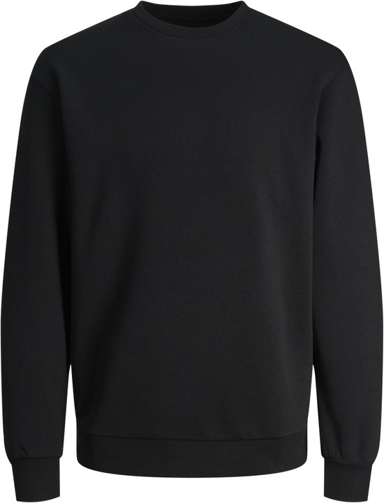 JACK & JONES Bradley sweat crew coupe classique - sweat col rond homme en coton mélangé - noir - Taille : M