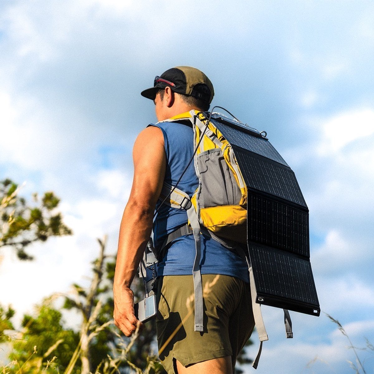 Ecoflow 28w Draagbaar Zonnepaneel Zilver - afbeelding 3