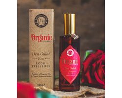 Song of India - Roomspray Desi Gulab Rose (in amberkleurig glas, 100 ml) Song of India