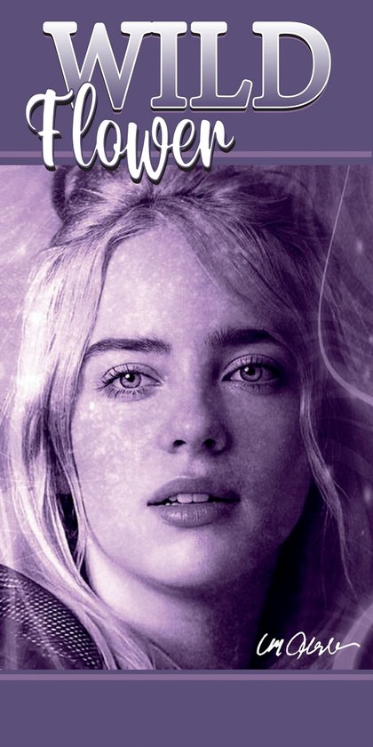 Billie Eilish Strandlaken Wild Flower - 70 x 140 cm - Katoen