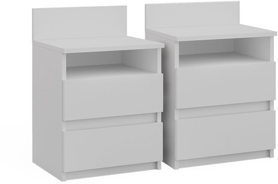Vicco Monty Nachtkastje – Set van 2 Wit