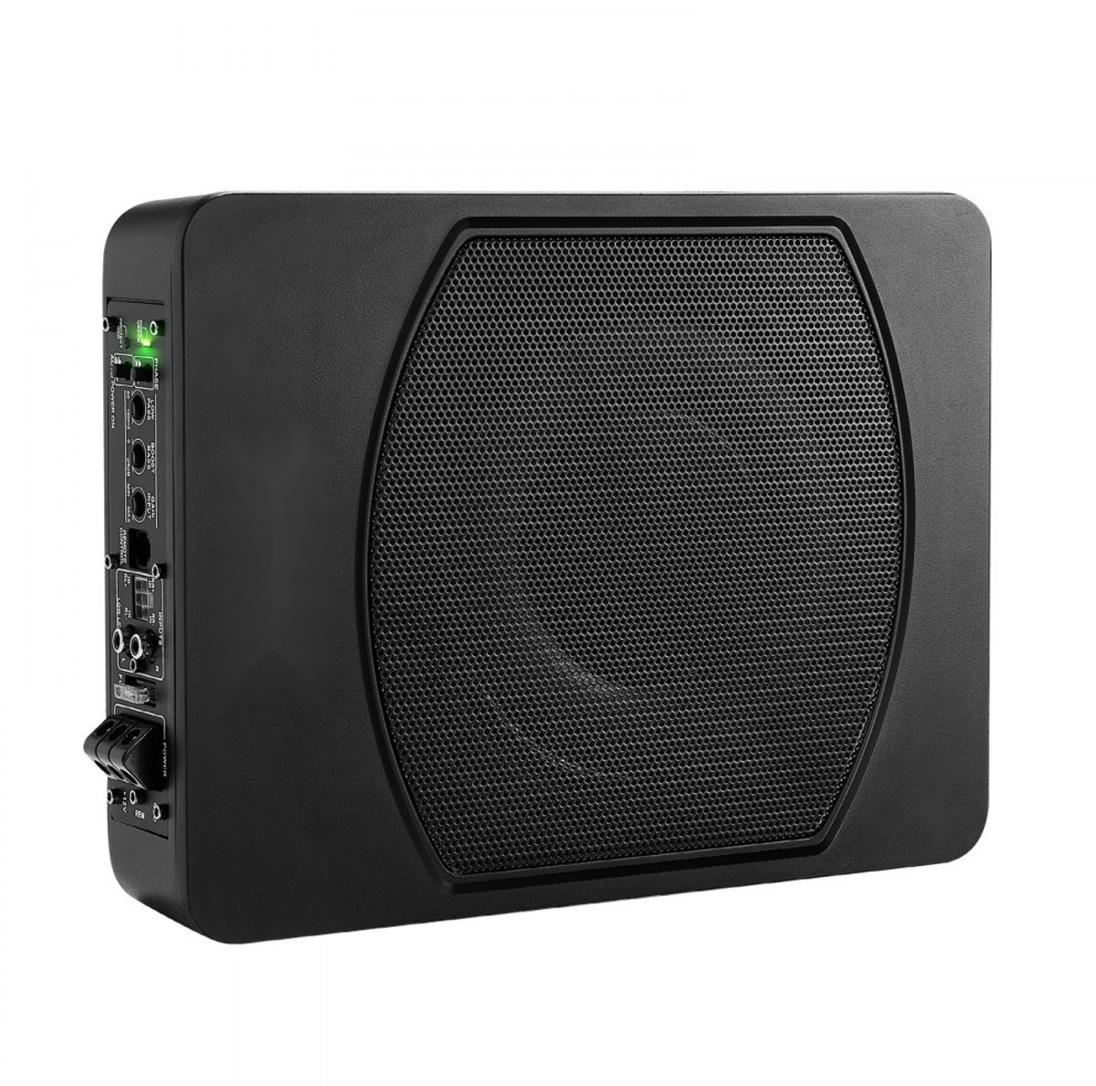 Onder de Stoel Auto Subwoofer - Actieve 25,4 cm Subwoofer - 240 W - Ingebouwde Versterker - Hoog/Laag Niveau Ingangen - Bedrade Bas/Volumeregeling - Platte Behuizing – foto 8