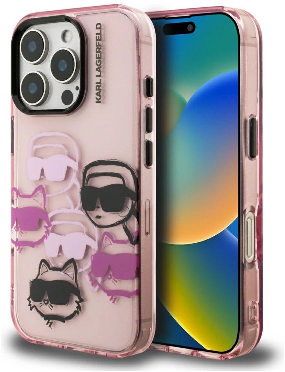 Karl Lagerfeld Iml Multi K&C Hoofdpatroon Case Voor Iphone 16 Pro Cover