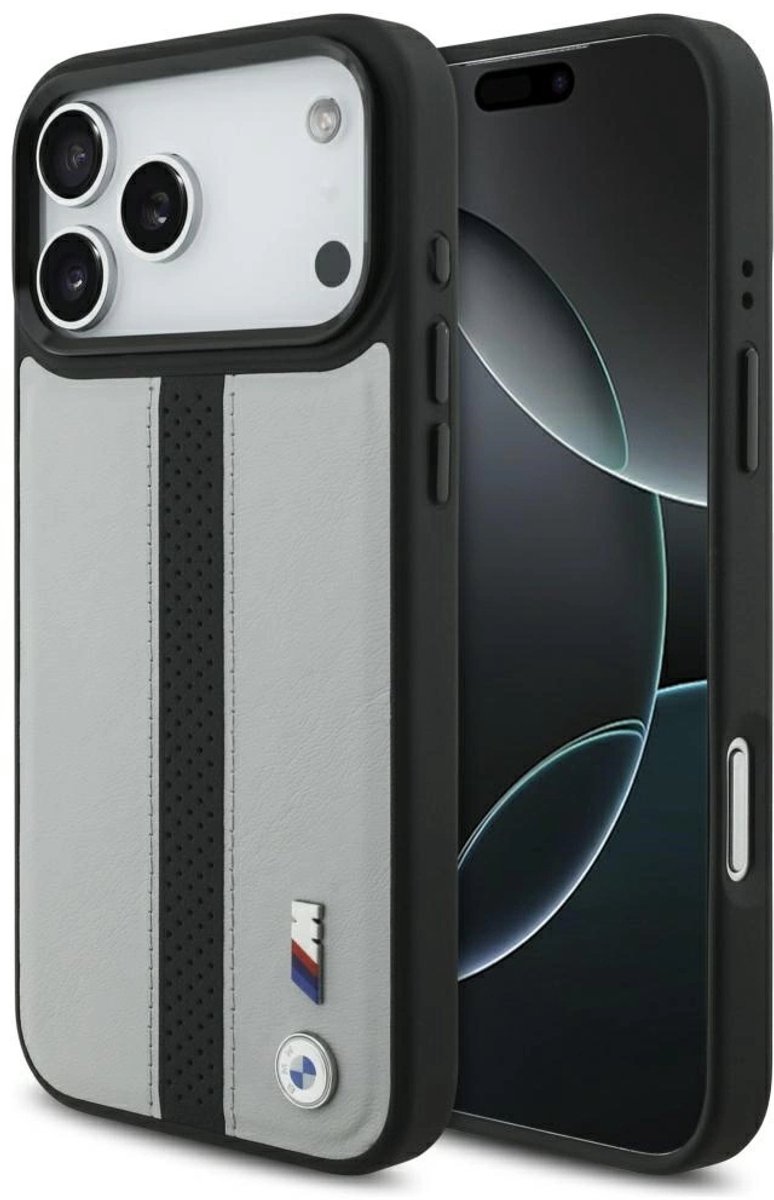 Bmw M Geperforeerde Streep Logo Hoesje Voor Magsafe Iphone 17 Pro Max Stijlvol