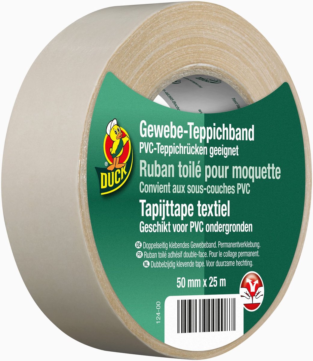Duck Tapijttape Textiel 50mm x 25m
