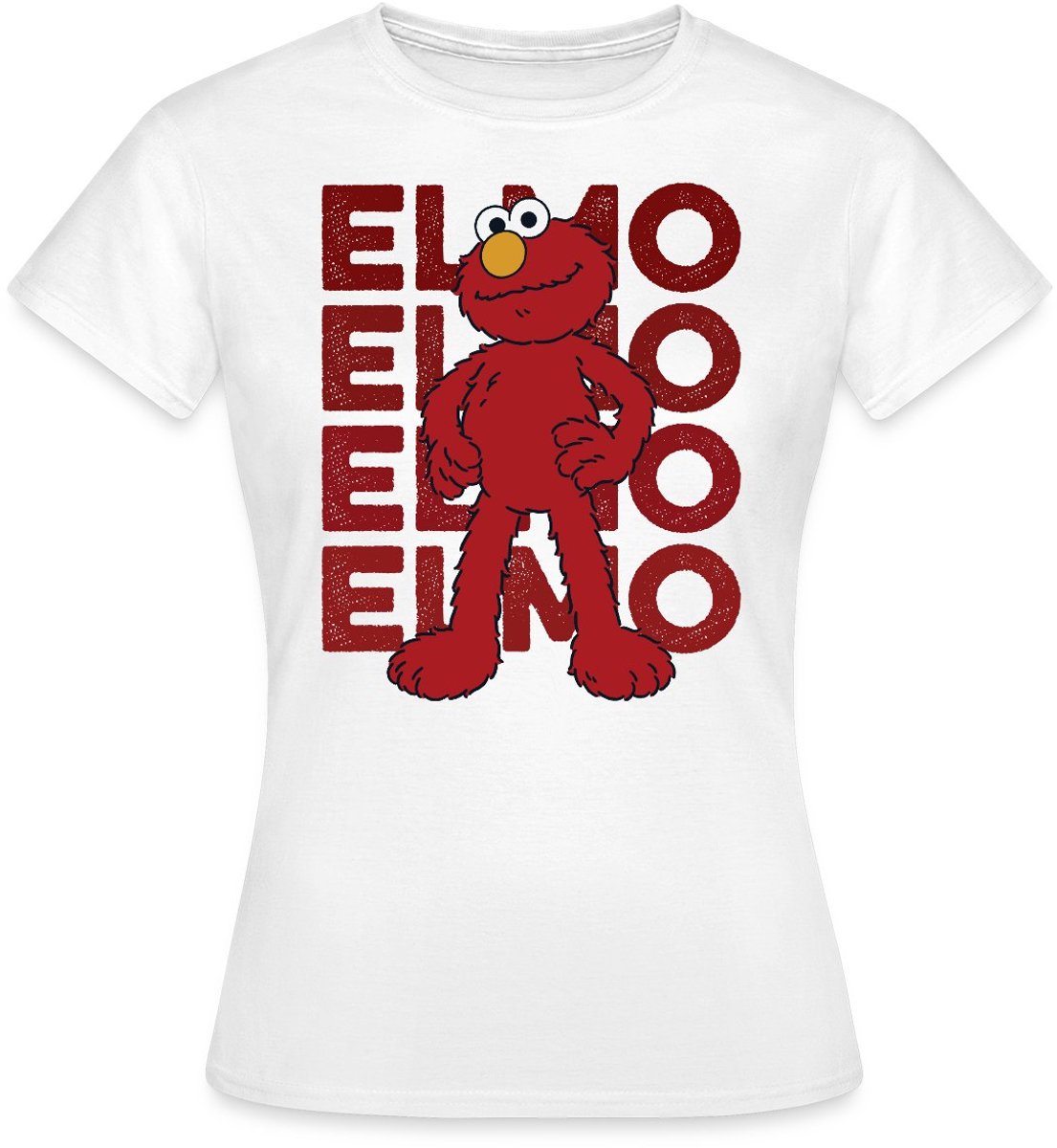 Sesamstraat Elmo Pose T-Shirt Dames