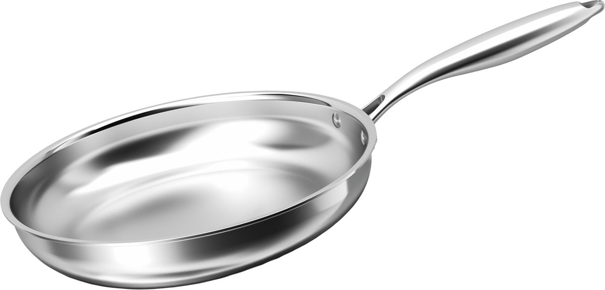 Cheffinger Koekenpan - 28cm - RVS - Zilver