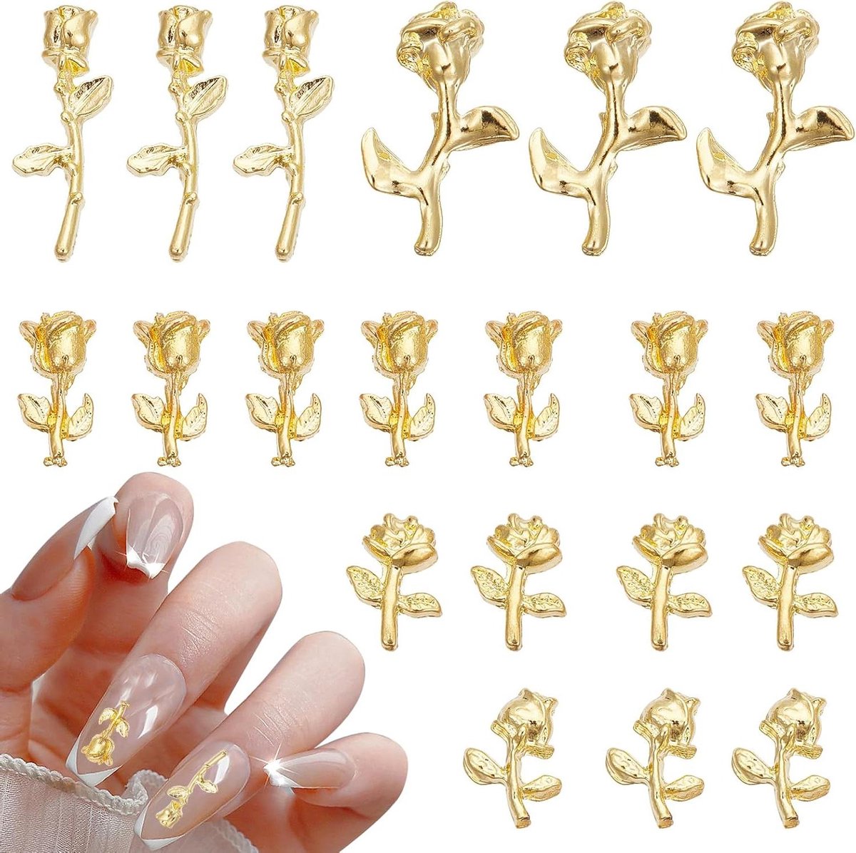 EGoods - Nail art decoraties - Bloem bedels - Mini juwelen - Nagel studs - DIY accessoires