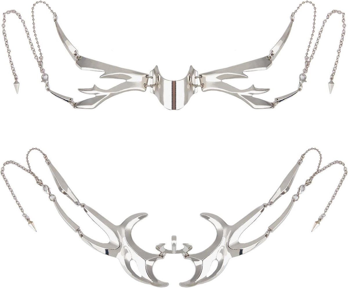 EGoods - Munson mechanisch punkmasker - metalen halfmasker - Halloween cosplay accessoires