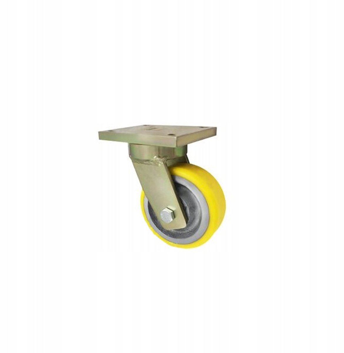 Zwenkbaar gietijzer-polyurethaan wiel 125mm, 500kg belastbaar