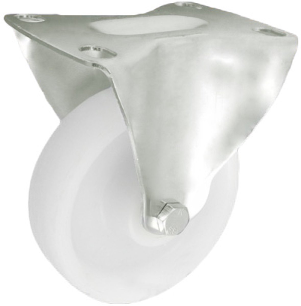 Zwenkwiel RVS 80mm Polyamide, 100kg Belastbaar