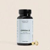 Nordic Oil© - Omega-3 Capsules 90 Stuks - Algenolie voor Hersenfunctie, Gezichtsvermogen & Hartgezondheid - Geschikt voor veganisten