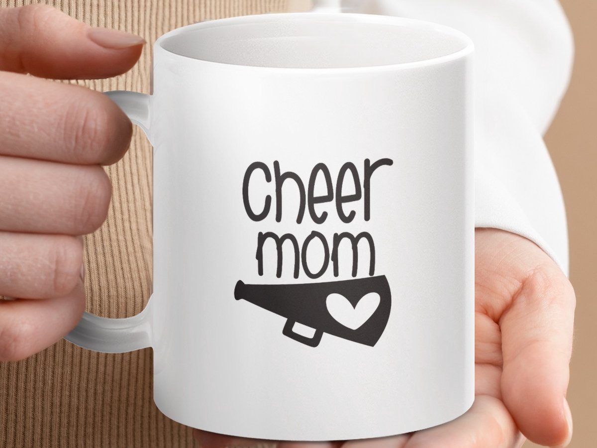 Mok Cheer Mom Mok, cheerleader Gift, sport moeder Cadeau, Moederdag Mok, cheerleading mok