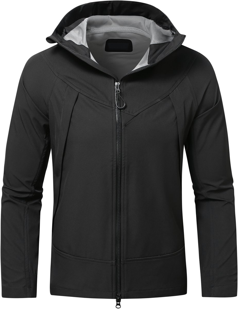 YOUTHUP Jack Waterdicht en Ademend Outdoorjas Zwart