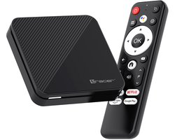 Mediaspeler, Android 14, 2 GB RAM, 16 GB geheugen, Bluetooth 5.0, Wi-Fi, TV Box