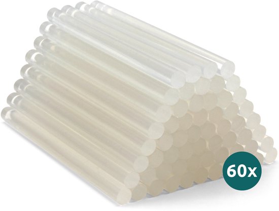 George Napoli Lijmpatronen – 60 Stuks – 7mm x 100mm – Universele Lijmsticks voor Hobby, Reparatie & Knutselen