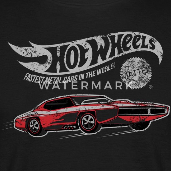 T-shirt Hot Wheels Voitures en Métal les plus rapides du monde Homme