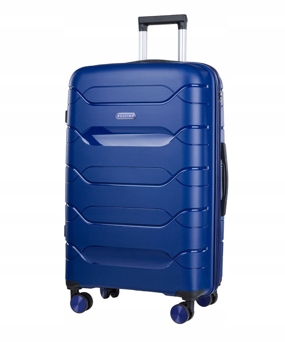 Puccini Grote Reiskoffer Zadar 77cm Marine Blauw Polypropyleen