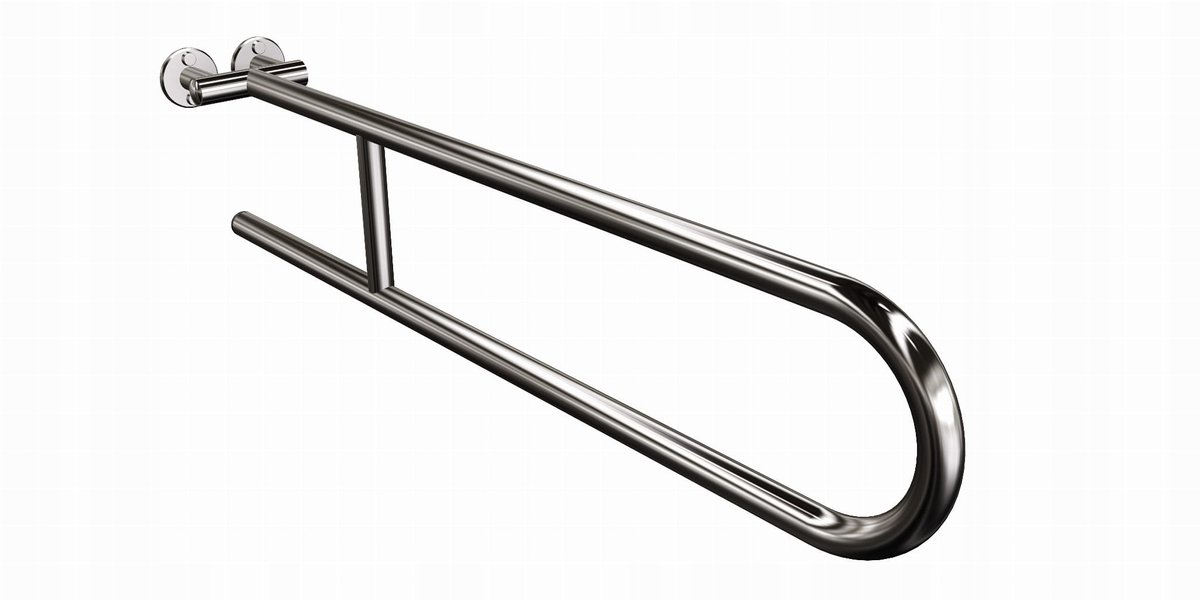 Andex Halve Maan Wandgreep Chroom 60cm - 120kg Belastbaar