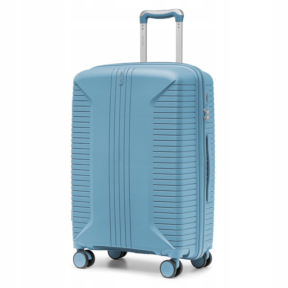 Puccini Berlin Koffer M PP Blauw 64cm - Lichtgewicht & Duurzaam