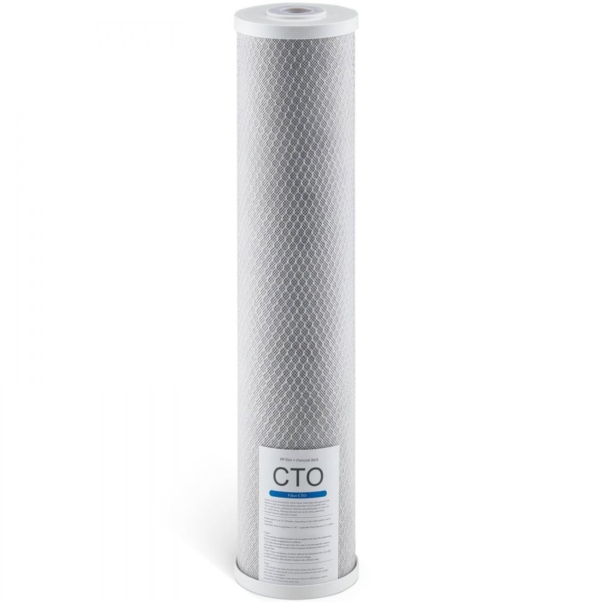 Vervangingsfilter Hele Huis Waterfilter - CTO koolstofblok - Afmeting 11,5 x 50,7 cm - Voor 3-traps waterfiltersysteem - Vermindert chloor, smaak en geur